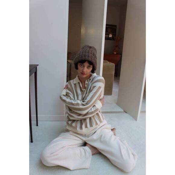 NEW NA NIN frankie alpaca knit hat in umber main image 4